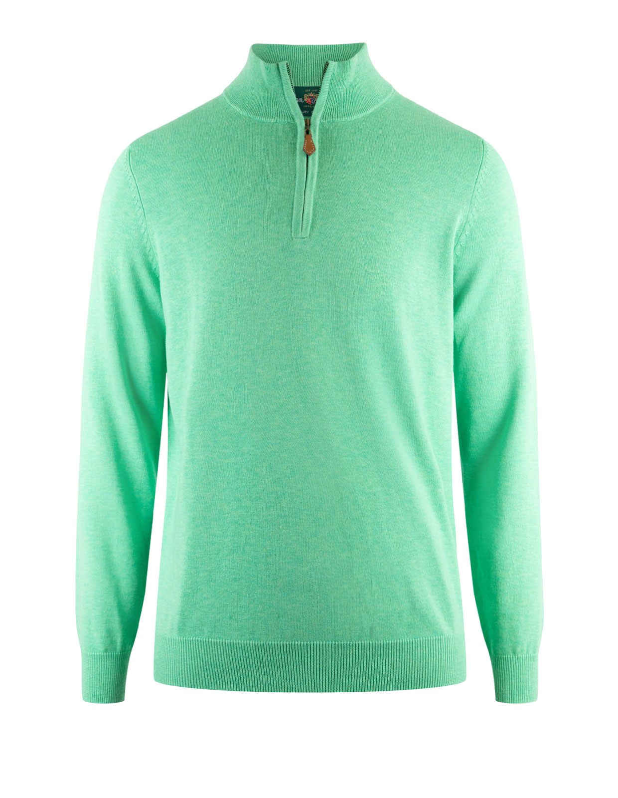 Selhurst Half Zip Cotton Cashmere Spearmint