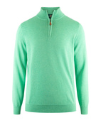Selhurst Half Zip Bomull/Cashmere Mintgrön 56