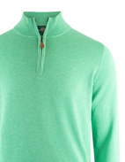 Selhurst Half Zip Bomull/Cashmere Mintgrön 56