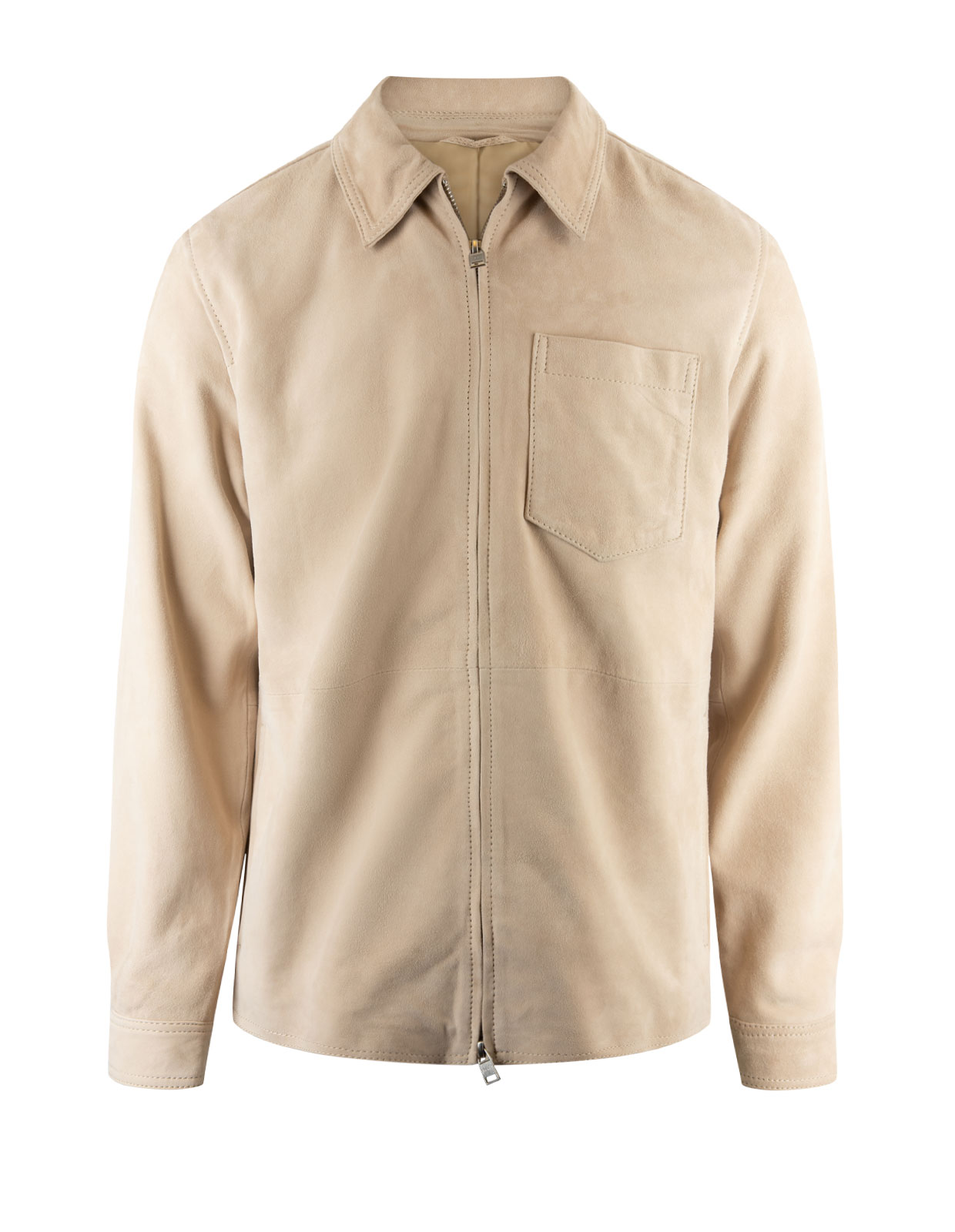 Lawson Suede Shirt Jacket Light Ivory Stl S