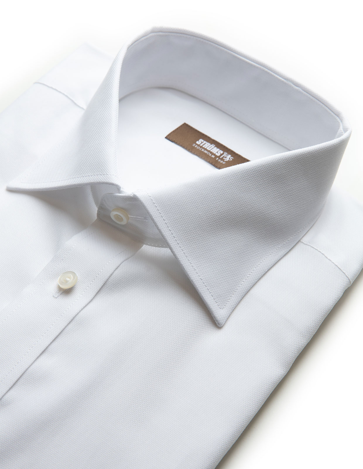 Slim Fit Skjorta Bomull Vit Slim Fit Skjorta Bomull Vit