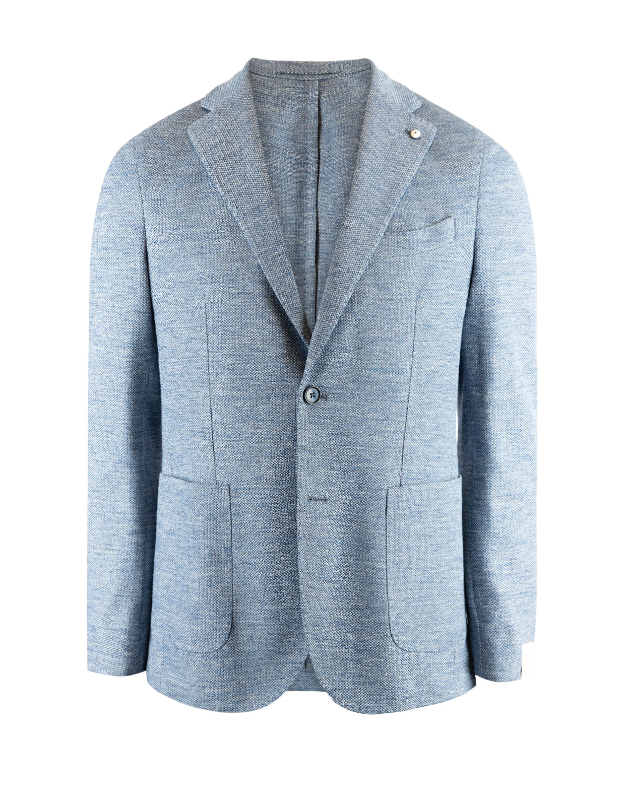 Jersey Jacket Linen Cotton Light Blue