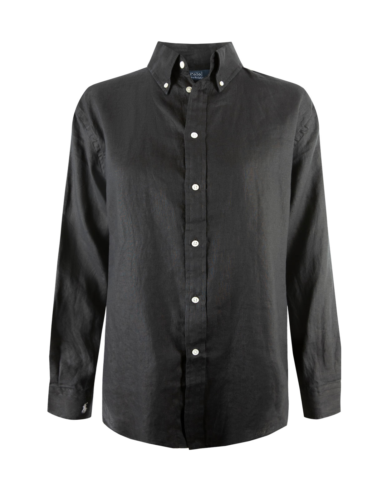 Linnen Shirt Polo Black