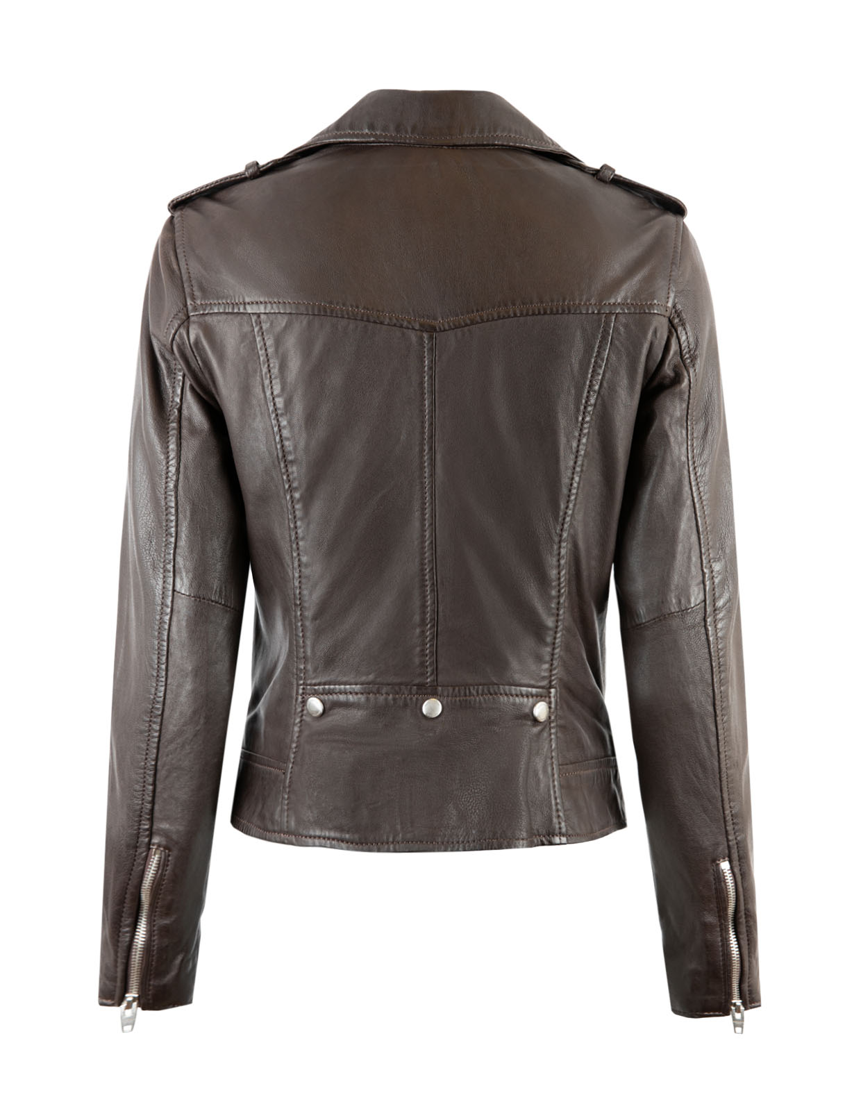 Nicole Leather Jacket Saddle Brown