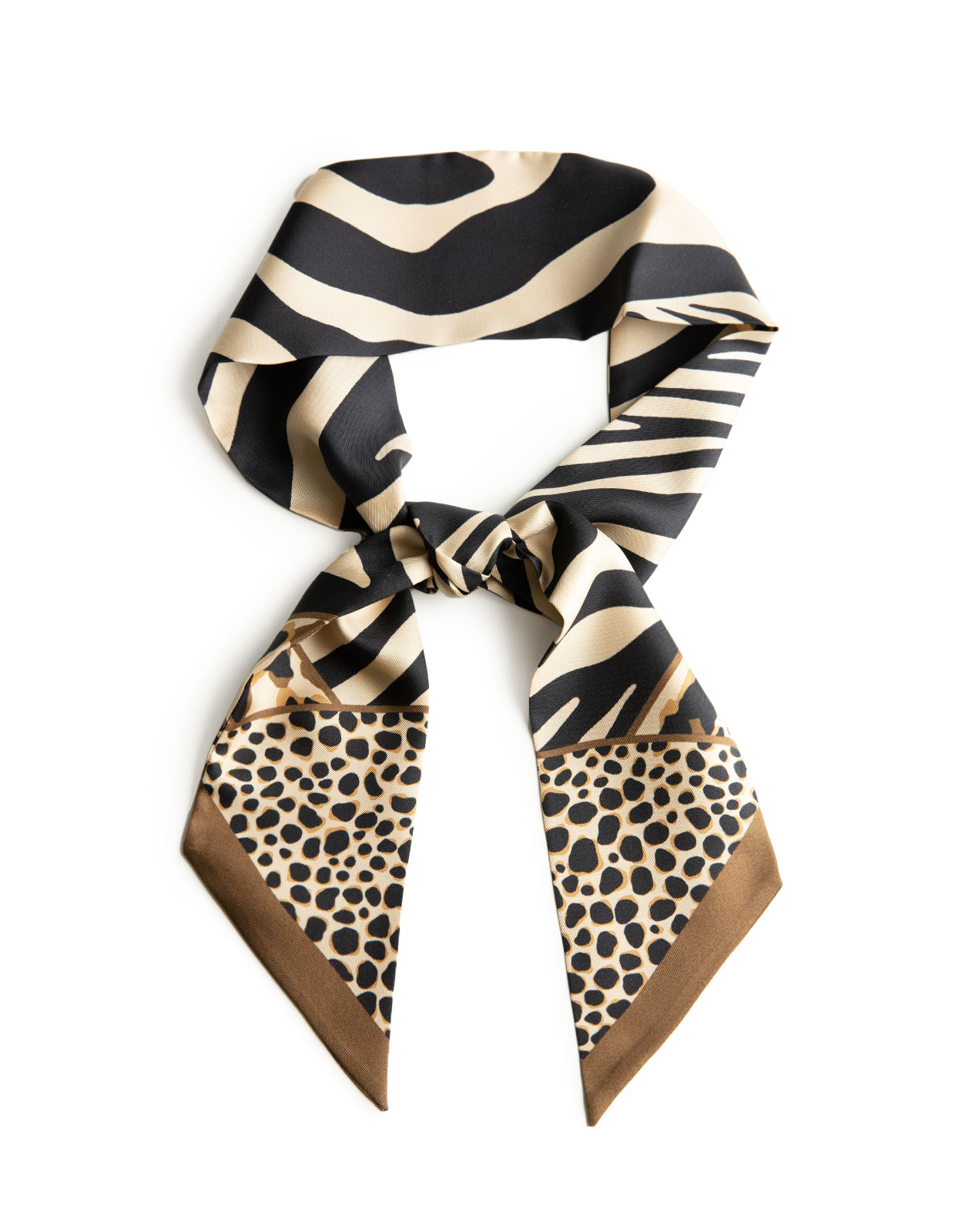 Twilly Scarf in Silk Black