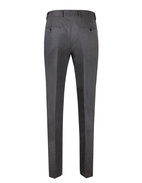 Enzo Slim Trousers Super 120 Flannel Mid Grey Stl 44