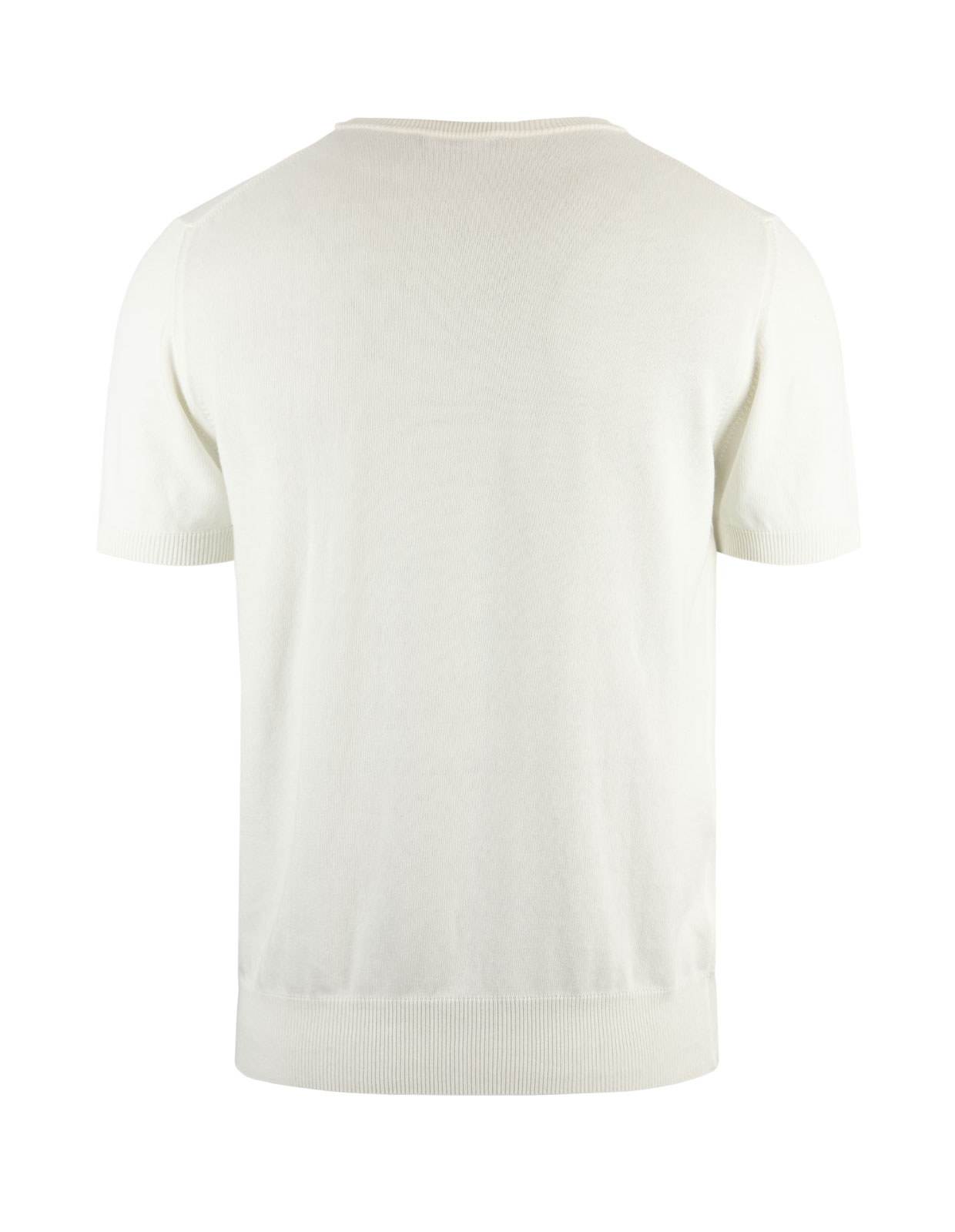 T-shirt Knitted Cotton Offwhite