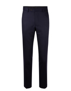 Davide Regular Trousers Super 120 Flannel Dark Navy Stl 158