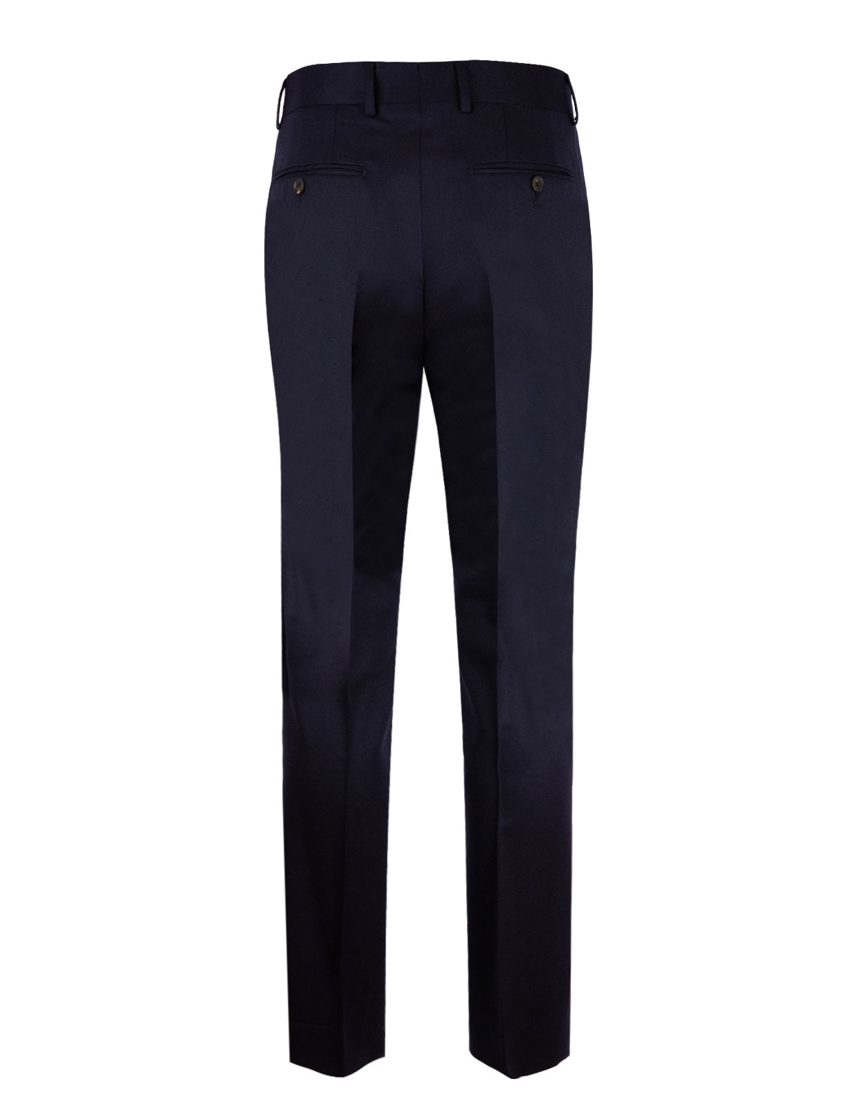 Davide Regular Trousers Super 120 Flannel Dark Navy Stl 158