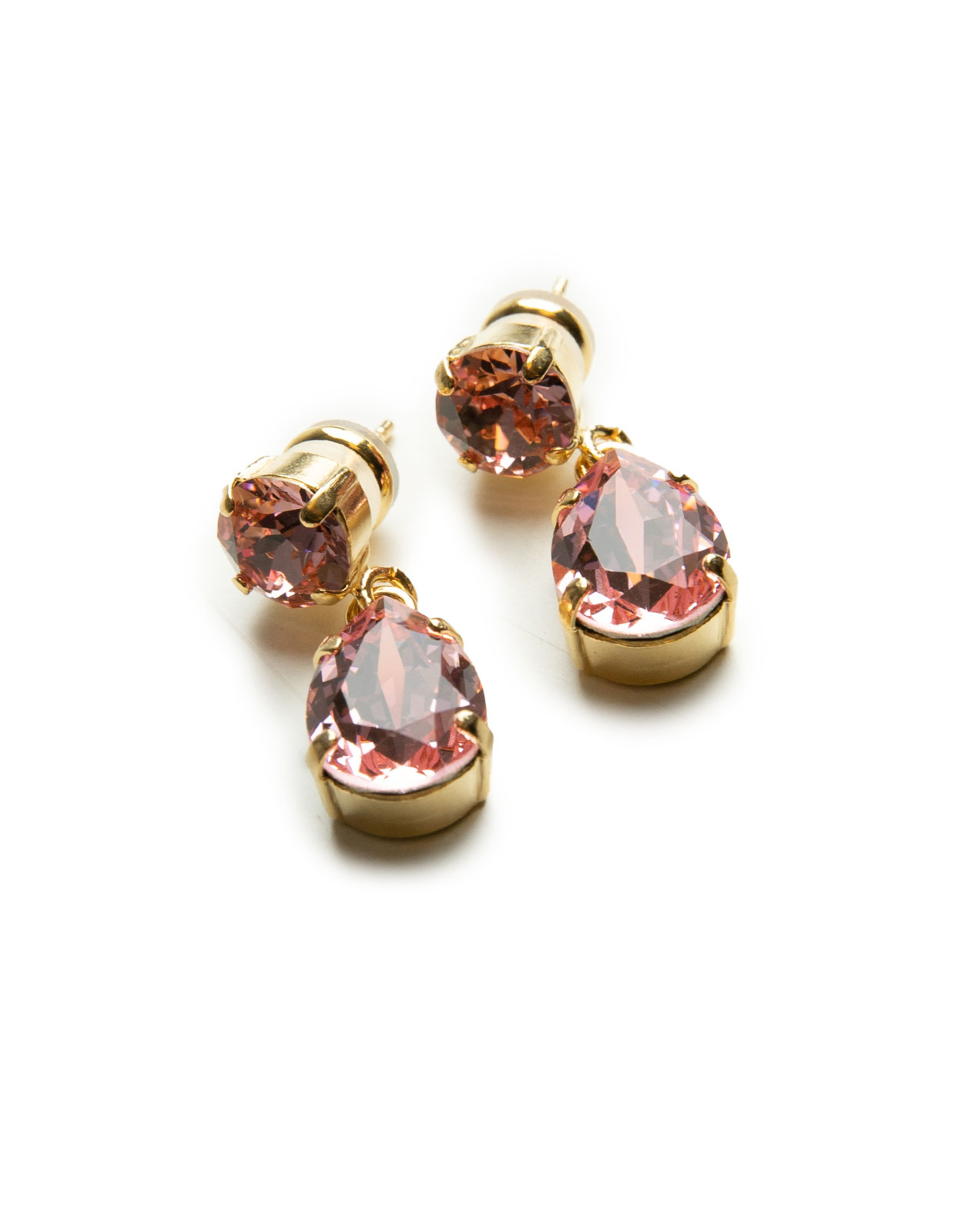 Mini Drop Earring Gold Rosa