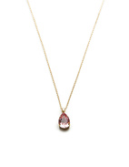 Mini Drop Necklace Gold Rosa One Size