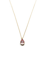Mini Drop Necklace Gold Rosa One Size