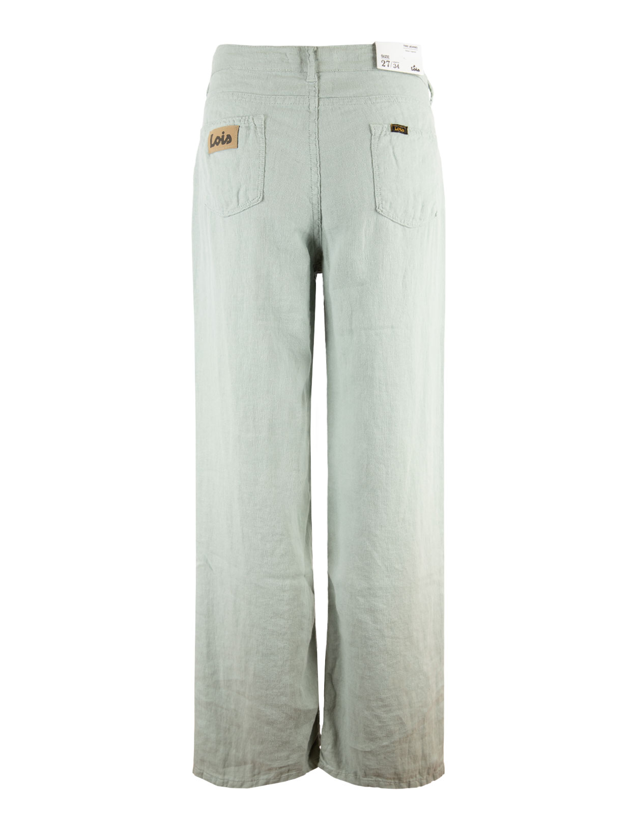 Culotte Linen Trousers Aqua Grey