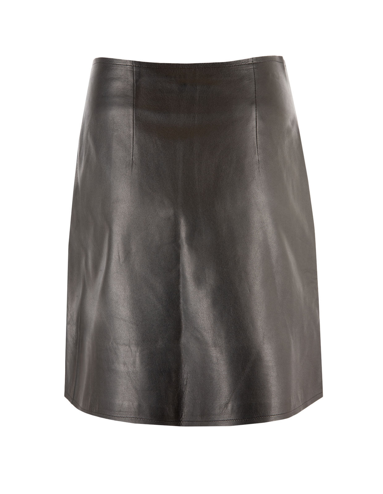 Esmaa Leather Skirt Black