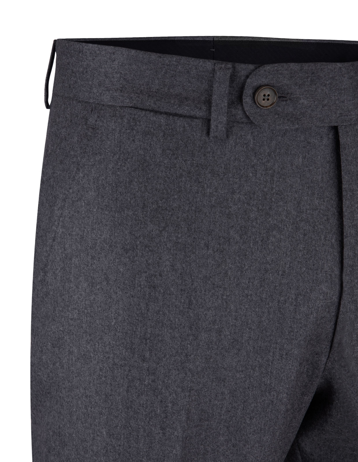 Davide Regular Trousers Super 120 Flannel Antracite