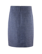 Sivan Skirt Linnen Navy