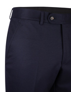 Davide Regular Trousers Super 120 Flannel Dark Navy Stl 158
