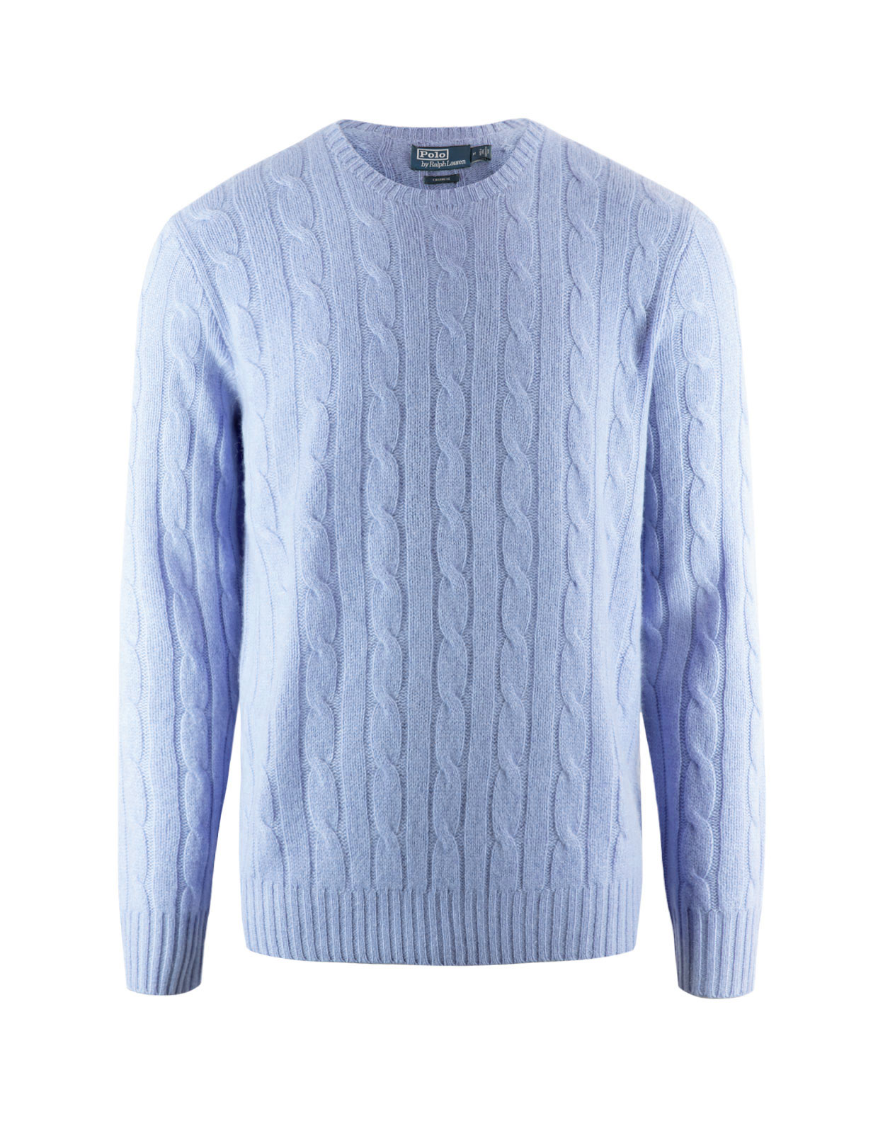 Cashmere Cable Knit Sweater Litchfield Blue