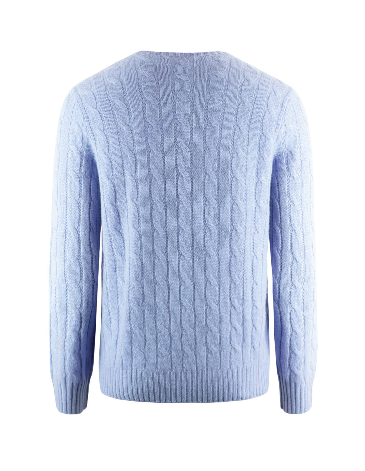 Cashmere Cable Knit Sweater Litchfield Blue