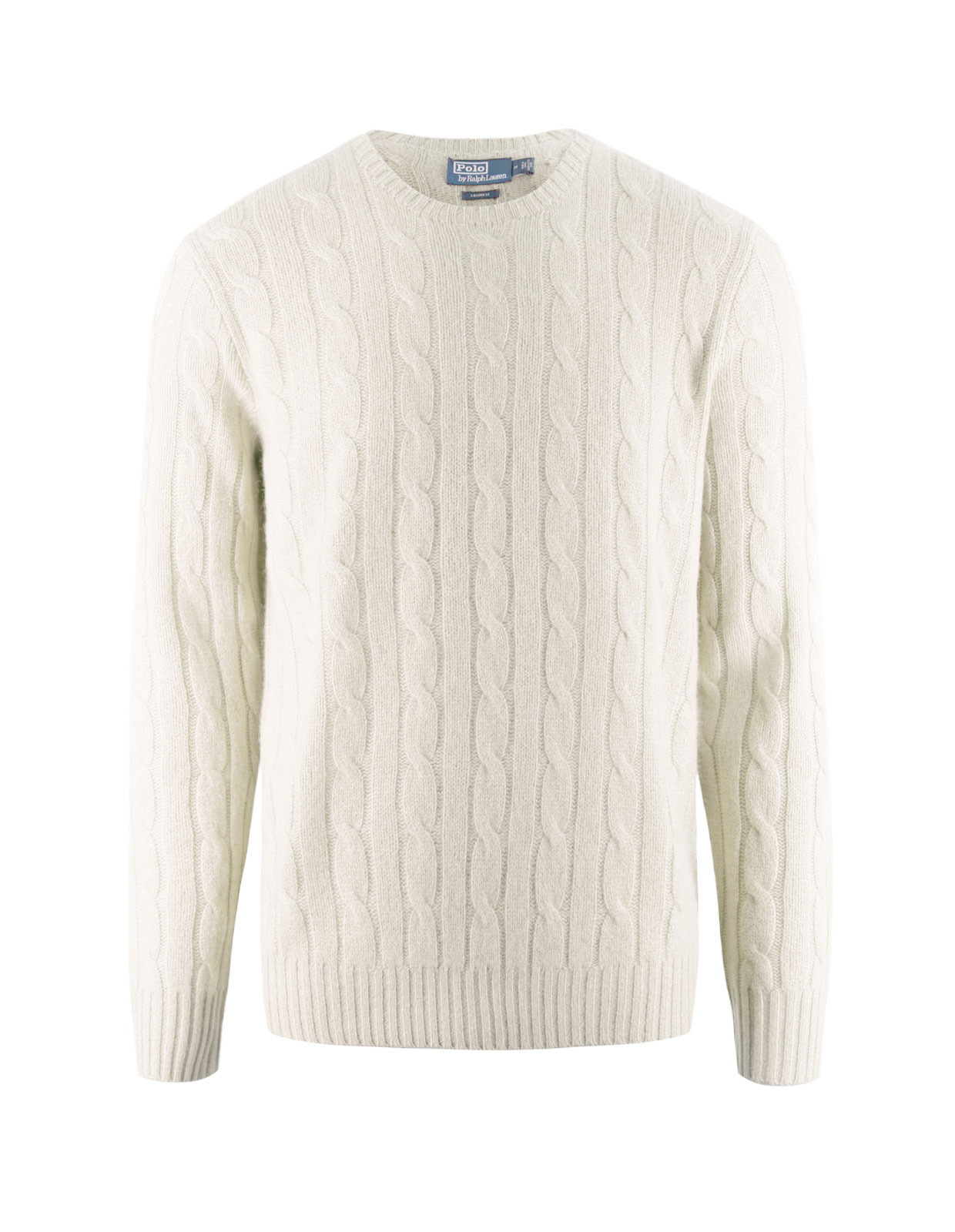 Cashmere Cable Knit Sweater Cream