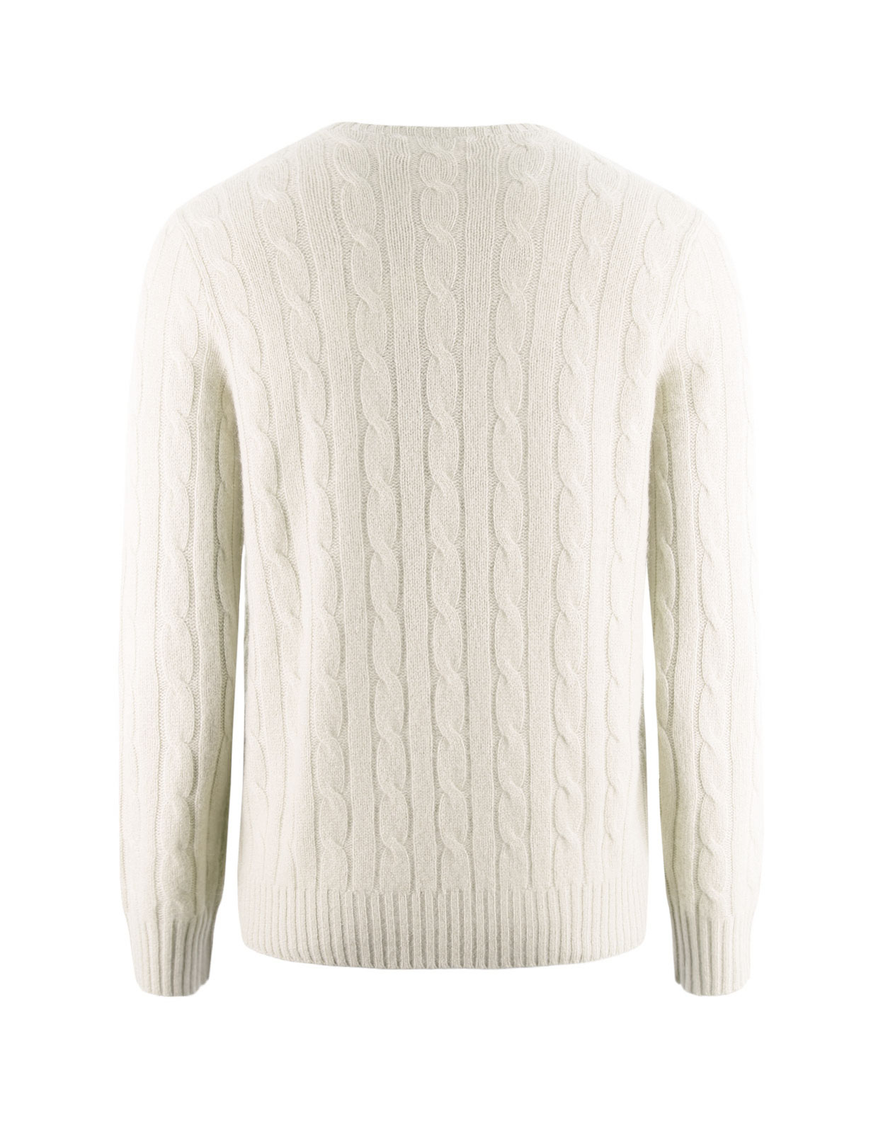 Cashmere Cable Knit Sweater Cream