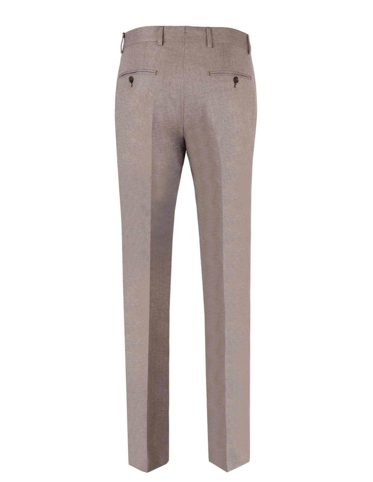 Davide Regular Trousers Super 120 Flannel Beige