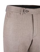 Davide Regular Trousers Super 120 Flannel Beige Stl 108