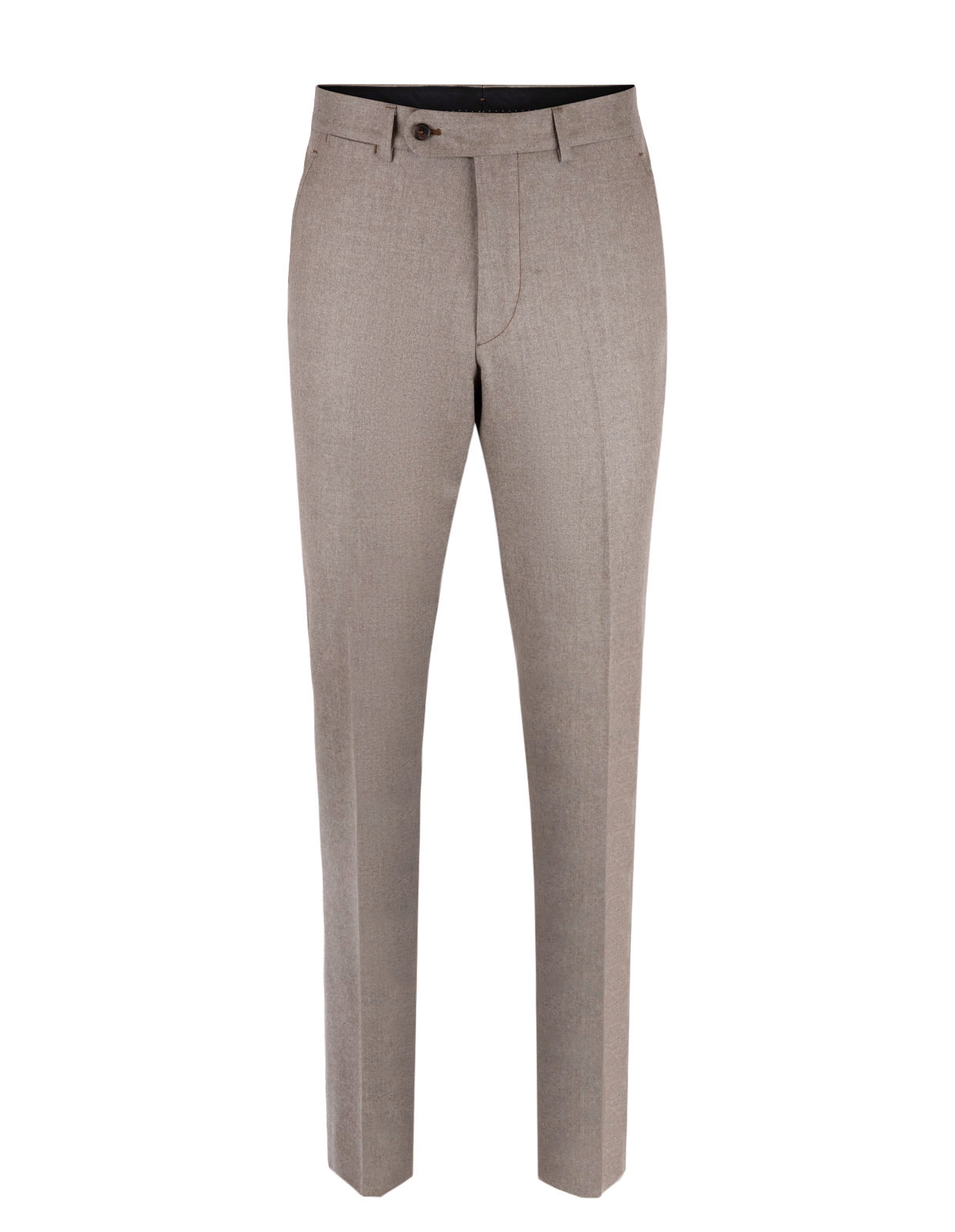 Enzo Slim Trousers Super 120 Flannel Beige