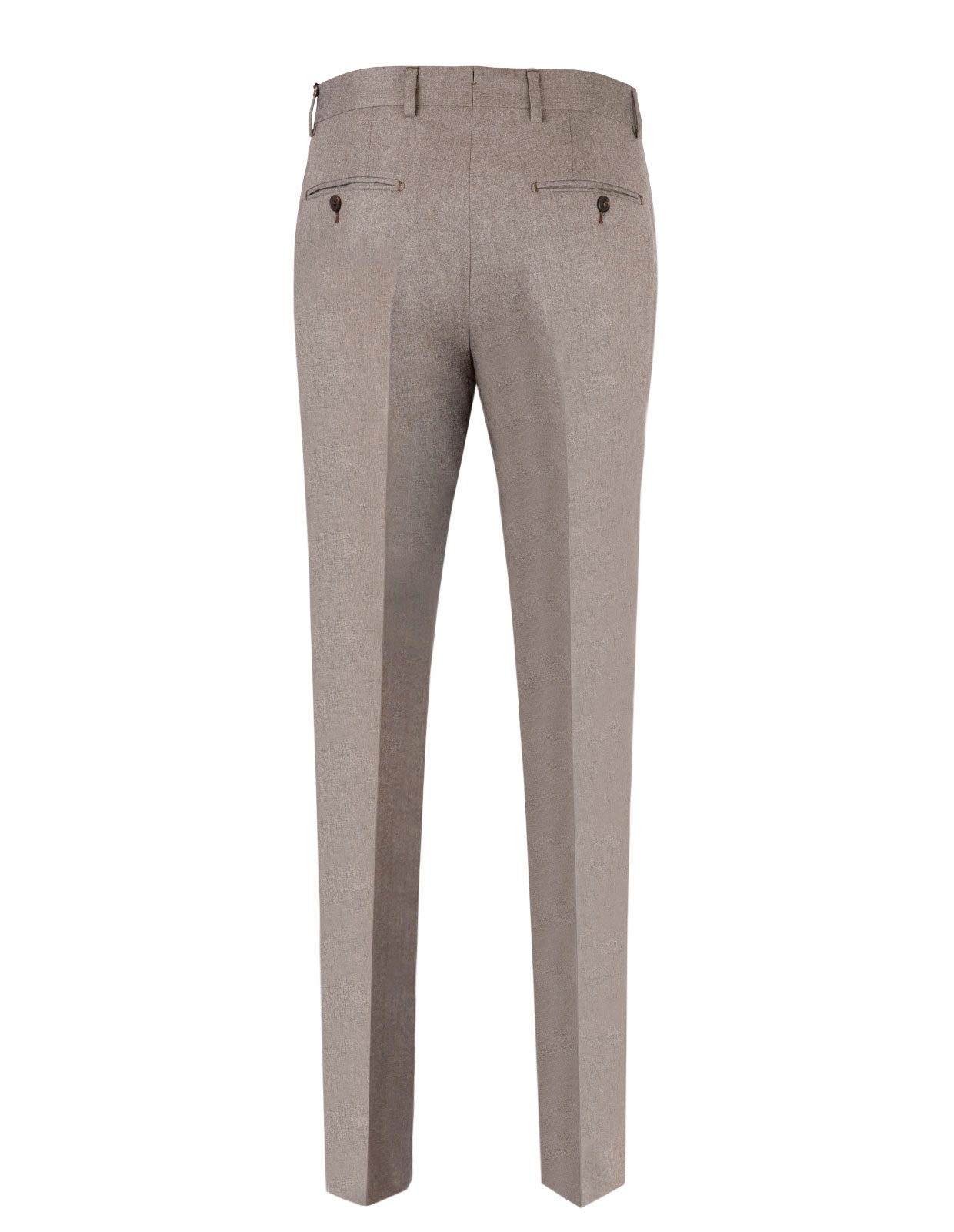 Enzo Slim Trousers Super 120 Flannel Beige Stl 148