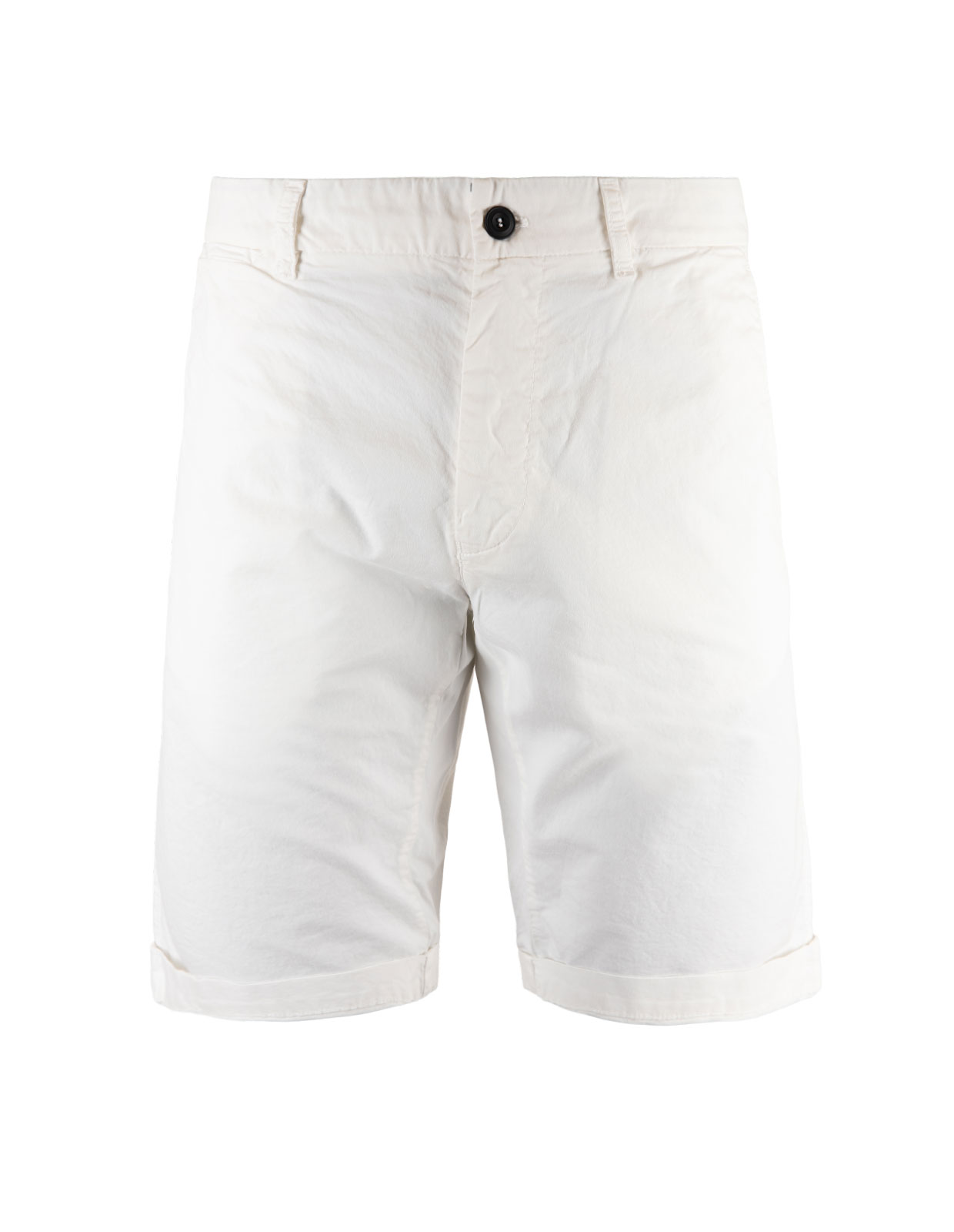 London Shorts Cotton Stretch White