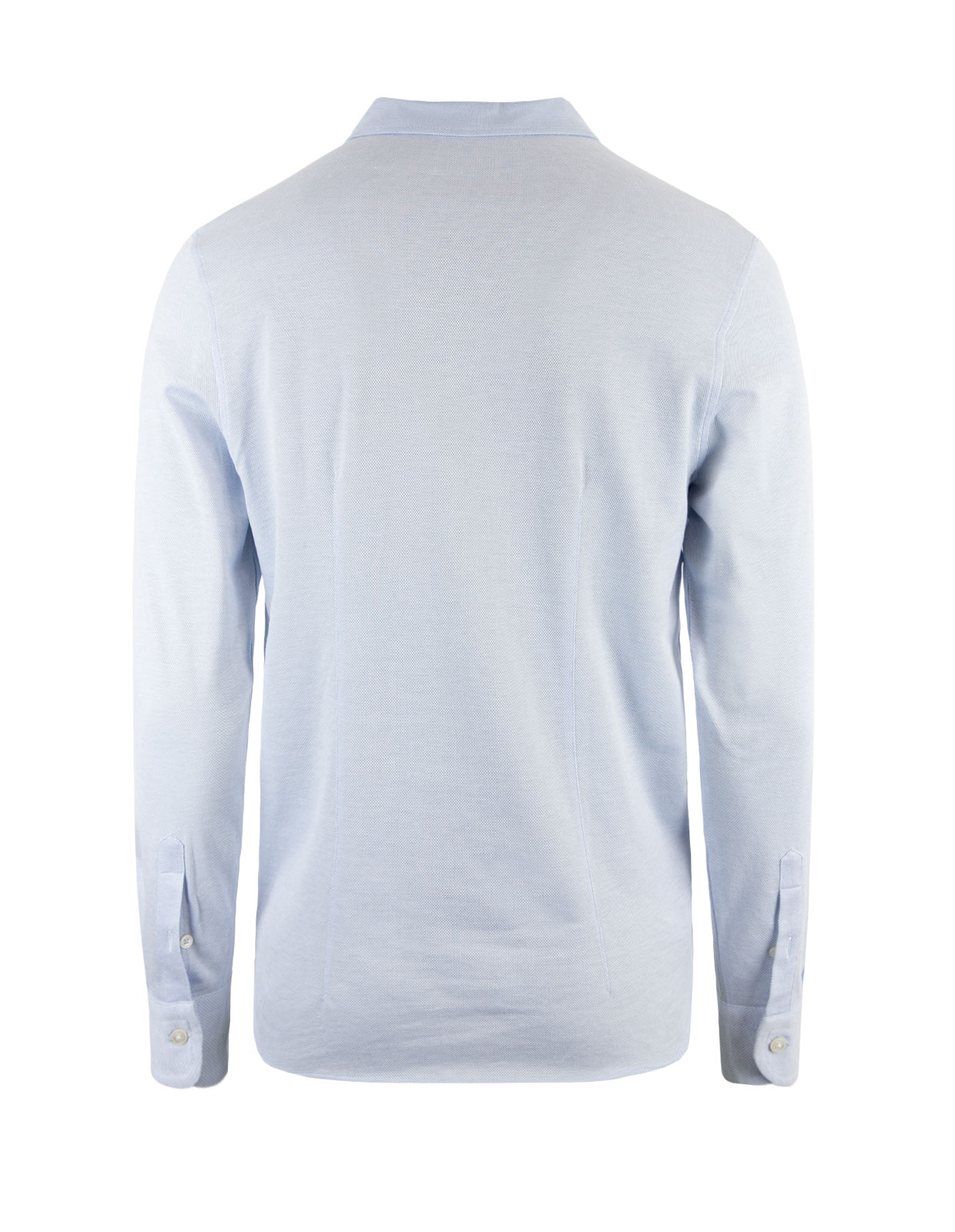 Pique Cotton Jersey Shirt Light Blue