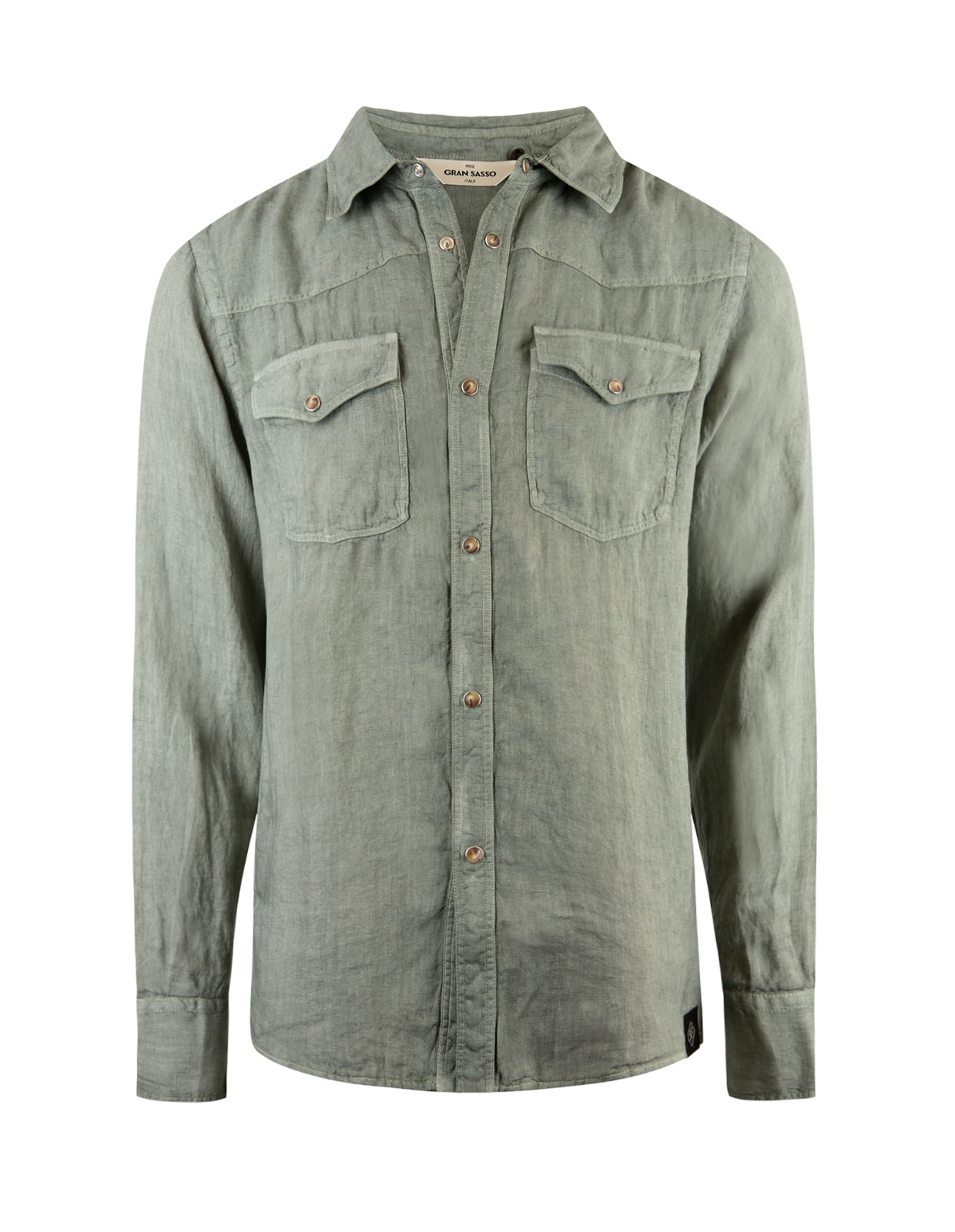 Vintage Linen Shirt Olive