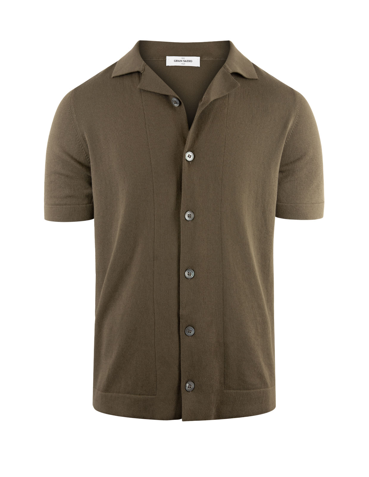 Knitted Resort Shirt Olive