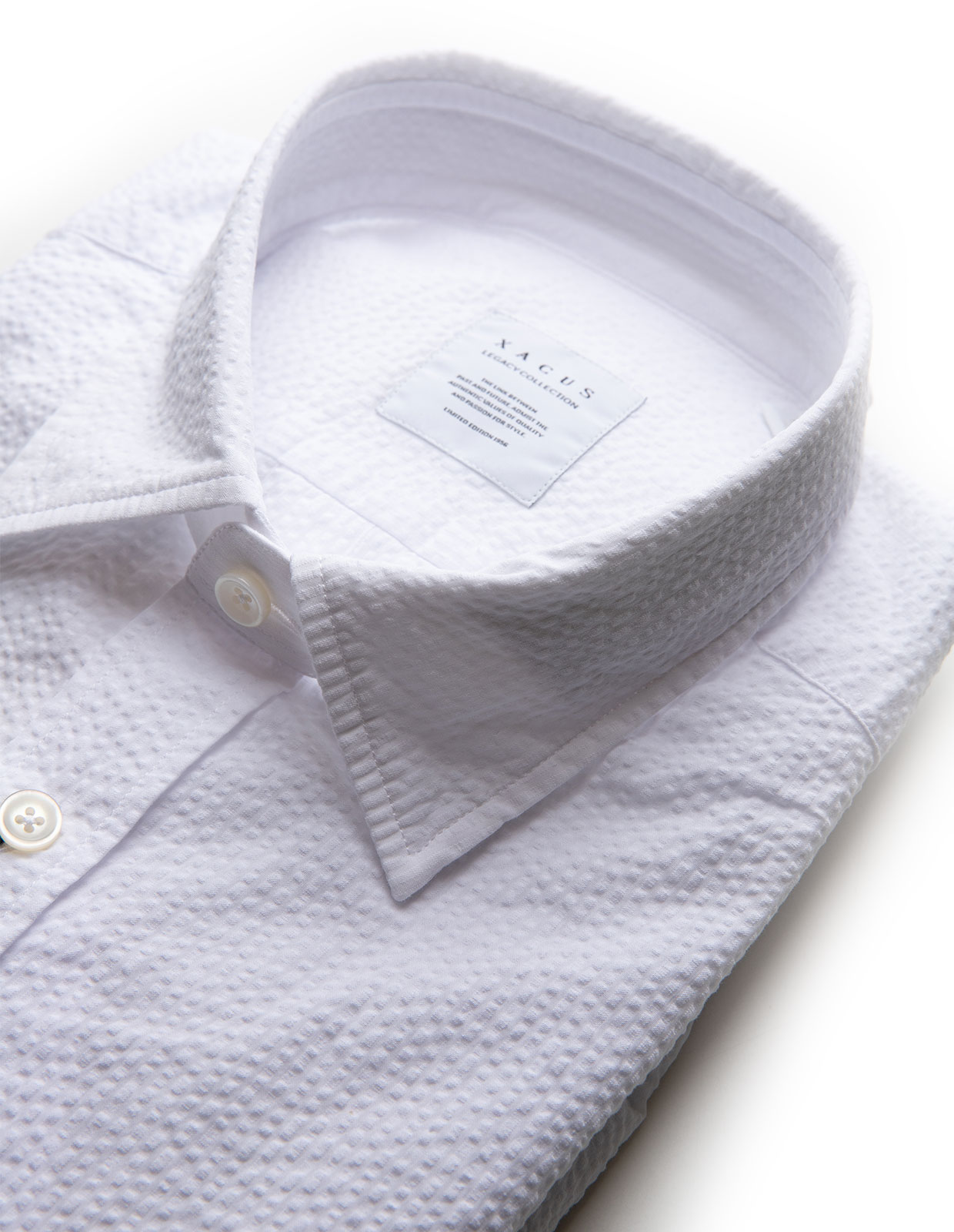 Seersucker Shirt White