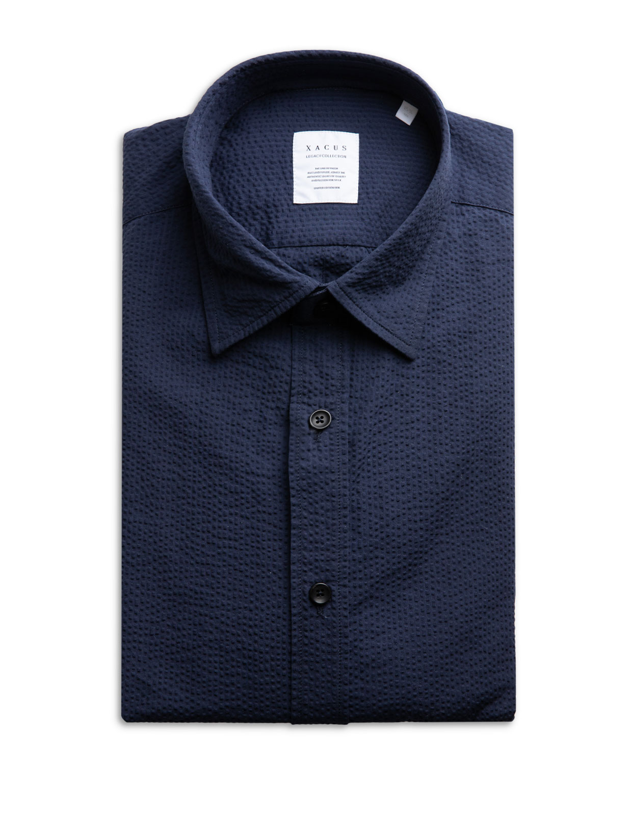 Seersucker Shirt Navy