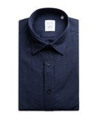 Seersucker Shirt Navy