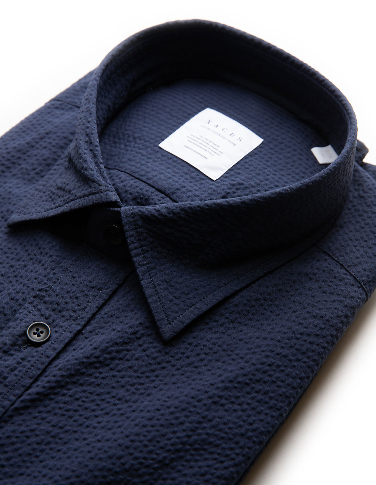 Seersucker Shirt Navy