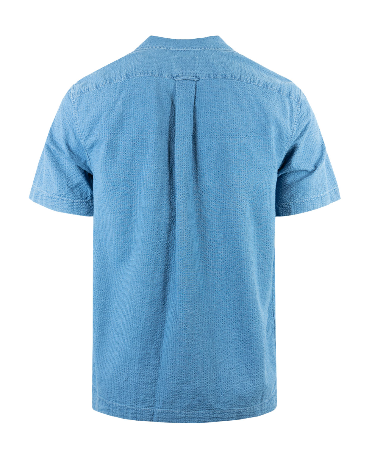 Seersucker Shirt Faded Indigo
