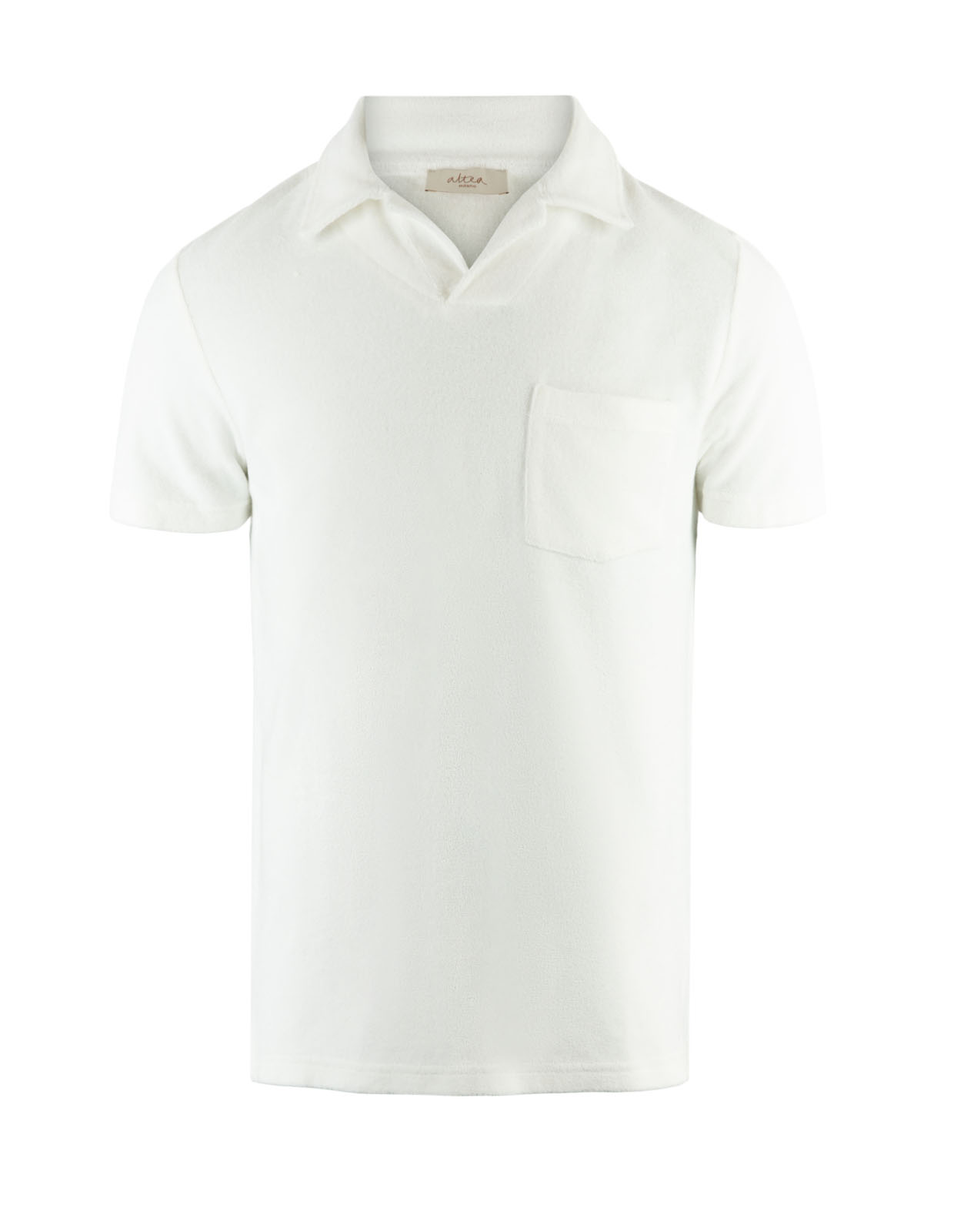 Alicudi Terry Polo Shirt Panna