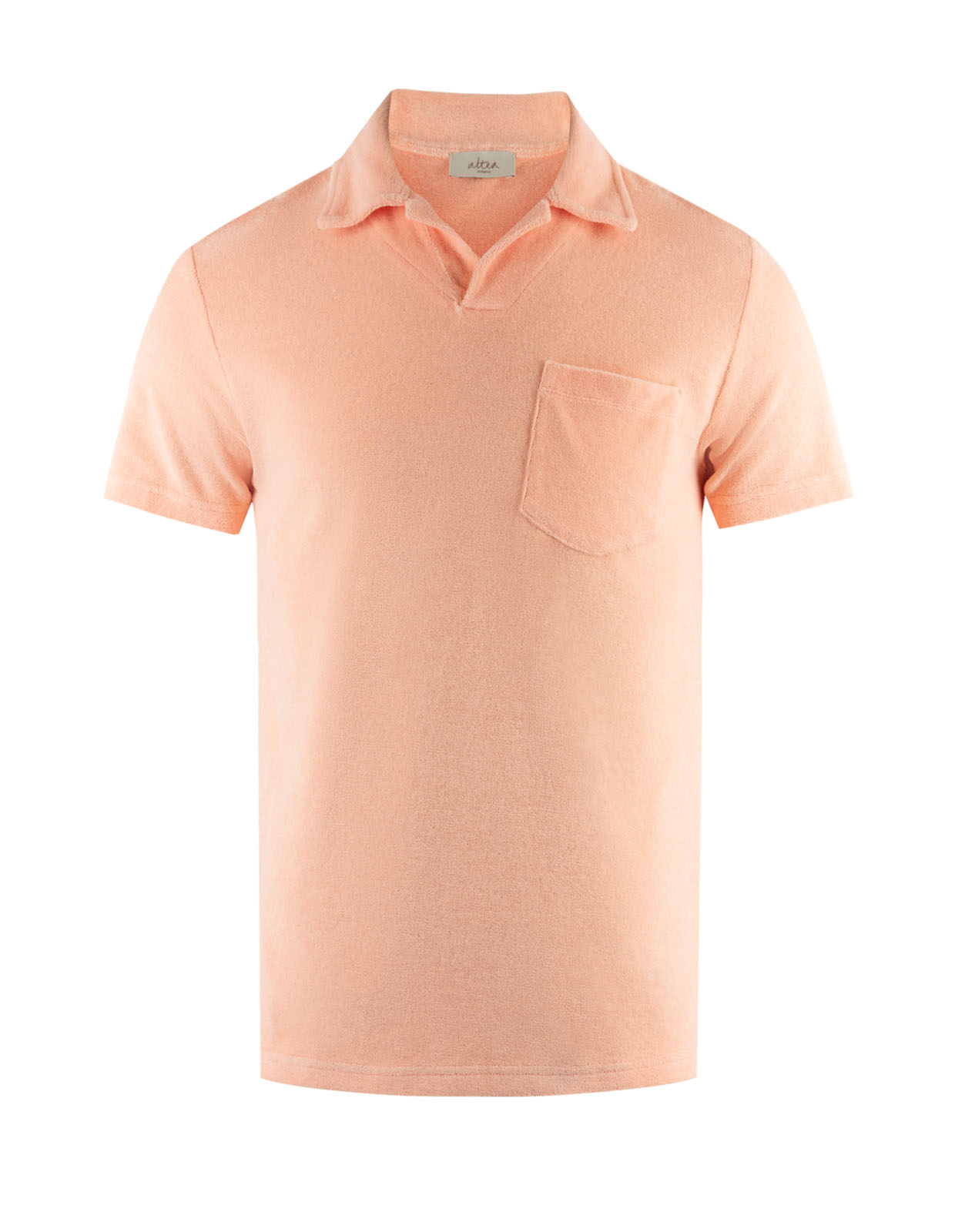 Alicudi Terry Polo Shirt Peach