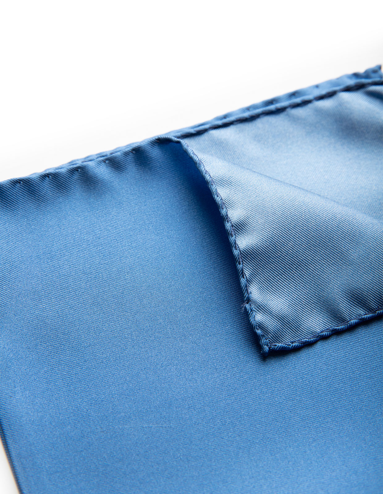 Pocket Square Silk Plain Blue