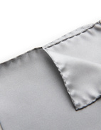 Pocket Square Silk Silver Grey