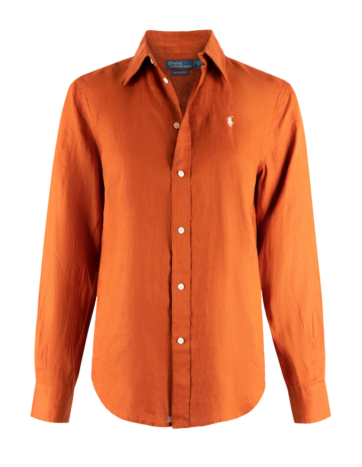 LS Linen Shirt Rust