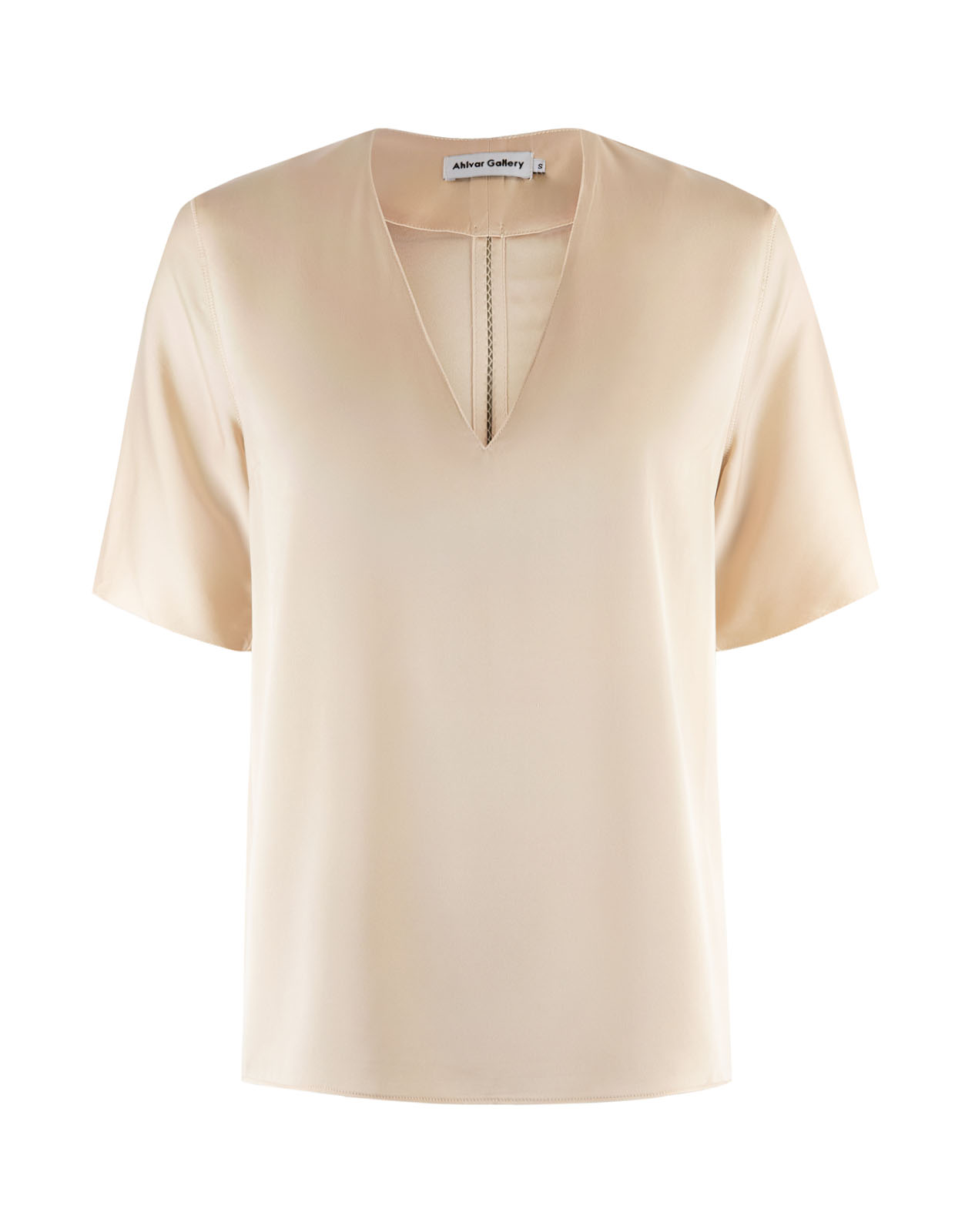 Yoli V-Neck Blouse Powder