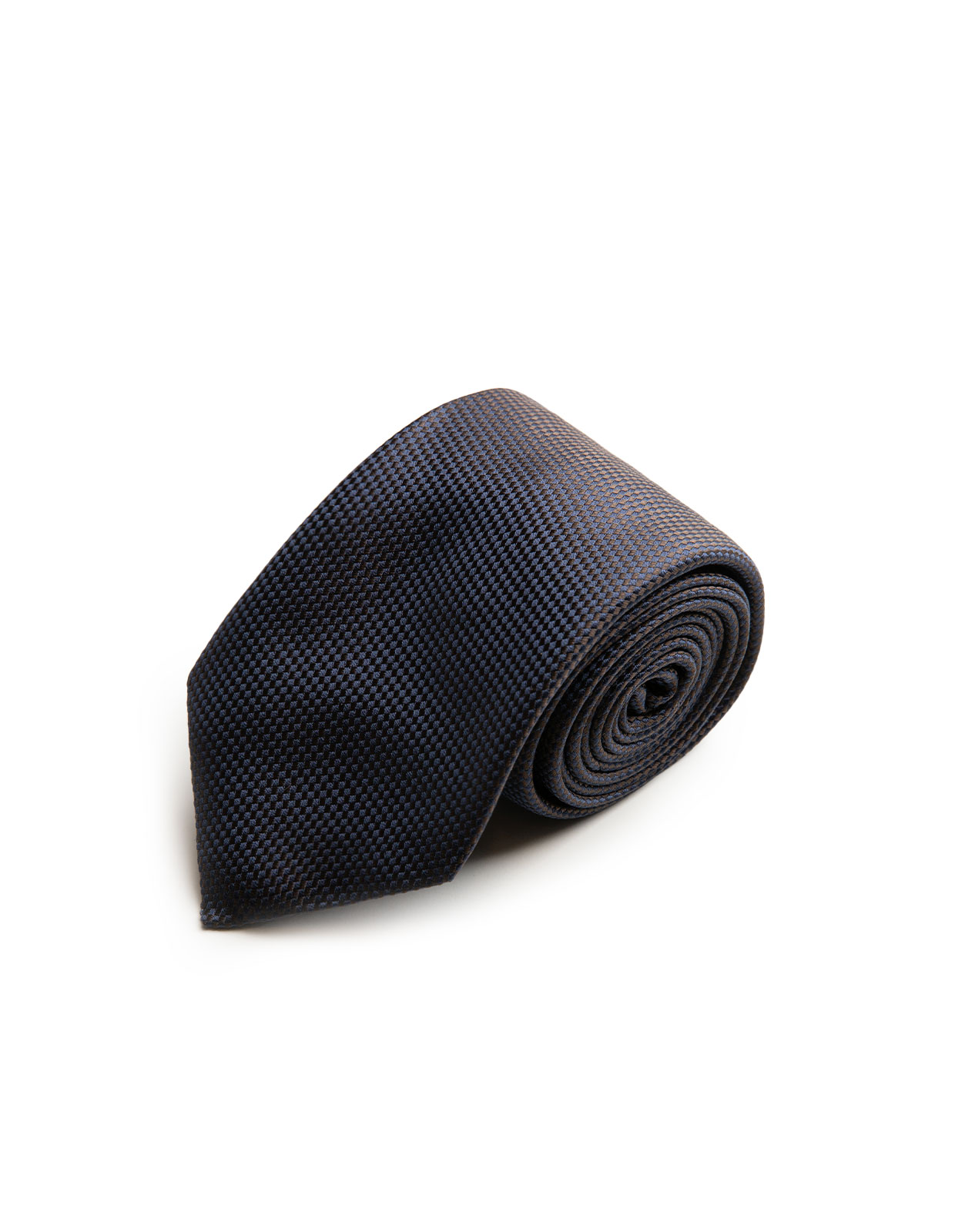 Woven Silk Tie Blue/Brown Shift