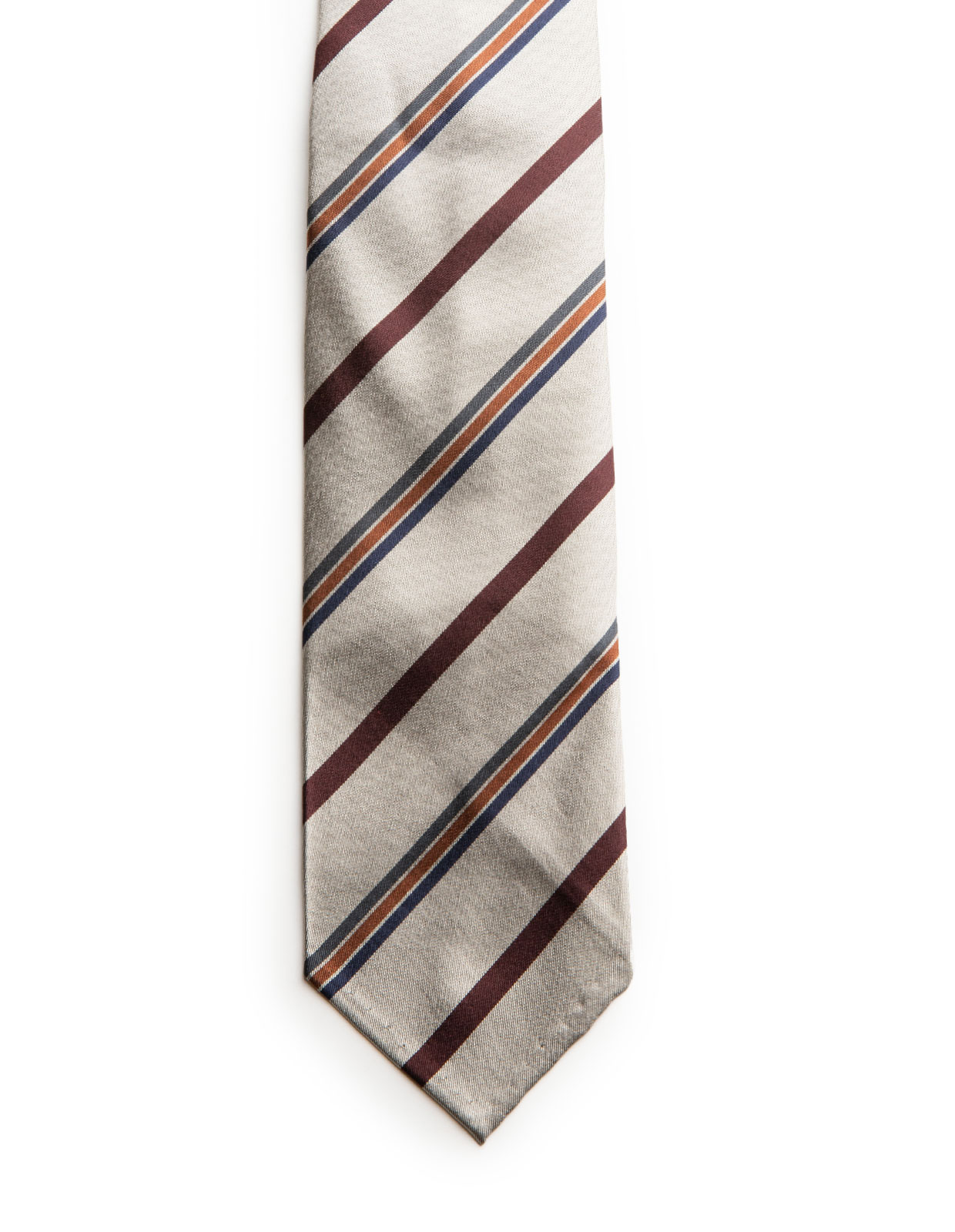 Slips Ofodrad Shantung Silver/Wine Stripe