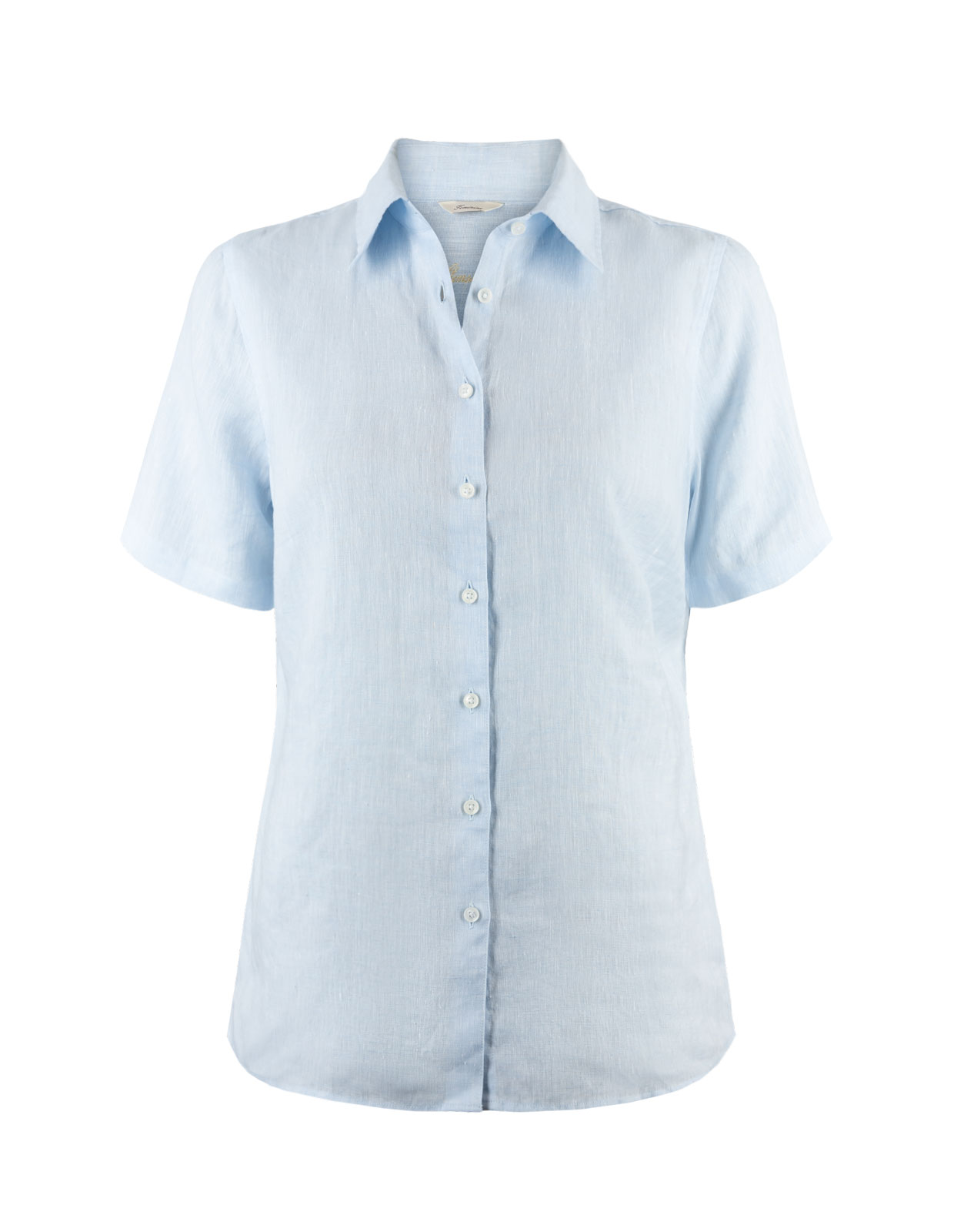 Sofie SS Linen Shirt Light Blue