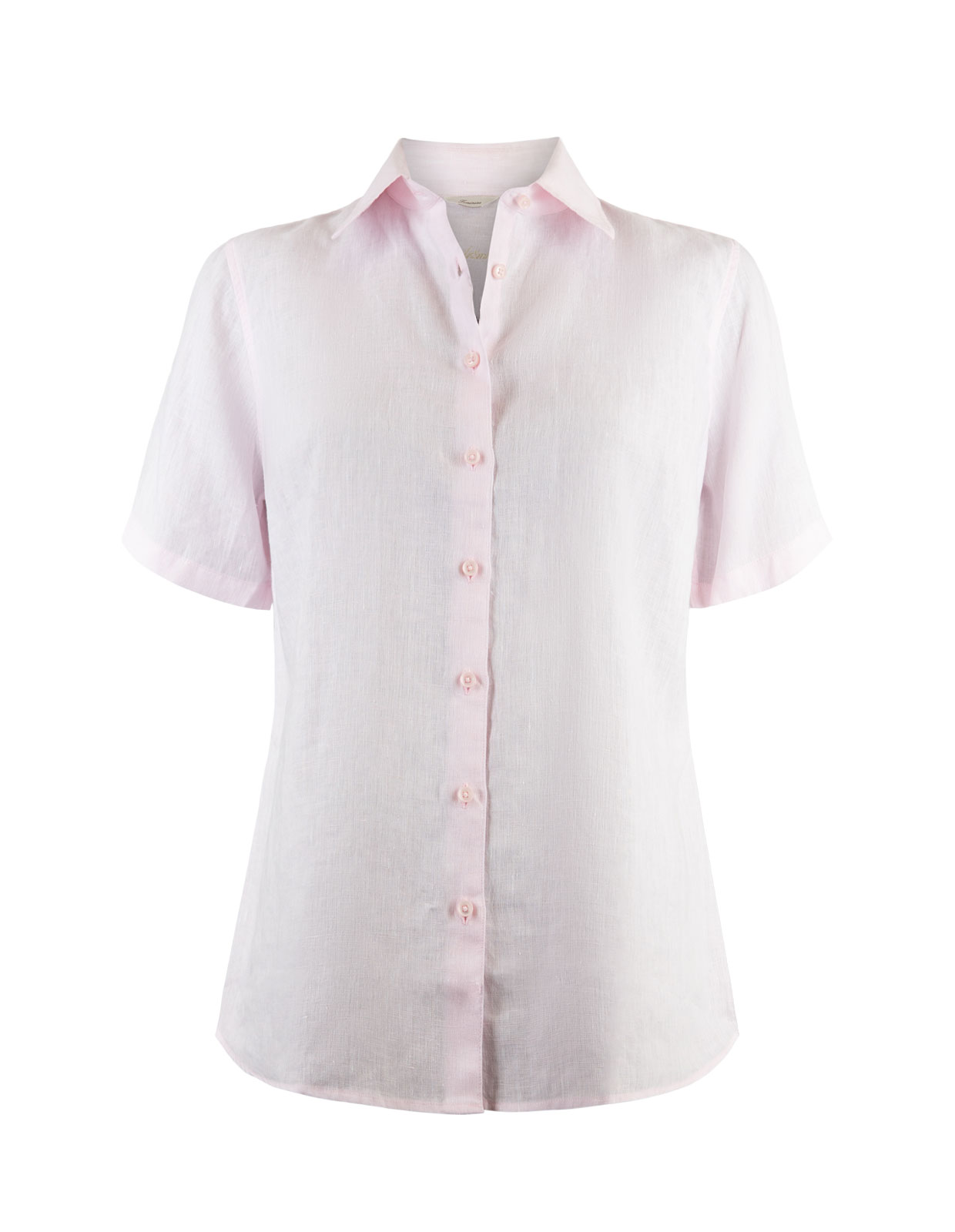 Sofie SS Linen Shirt Light Pink