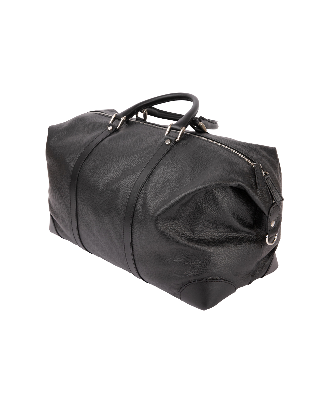 Weekendbag Läder Svart