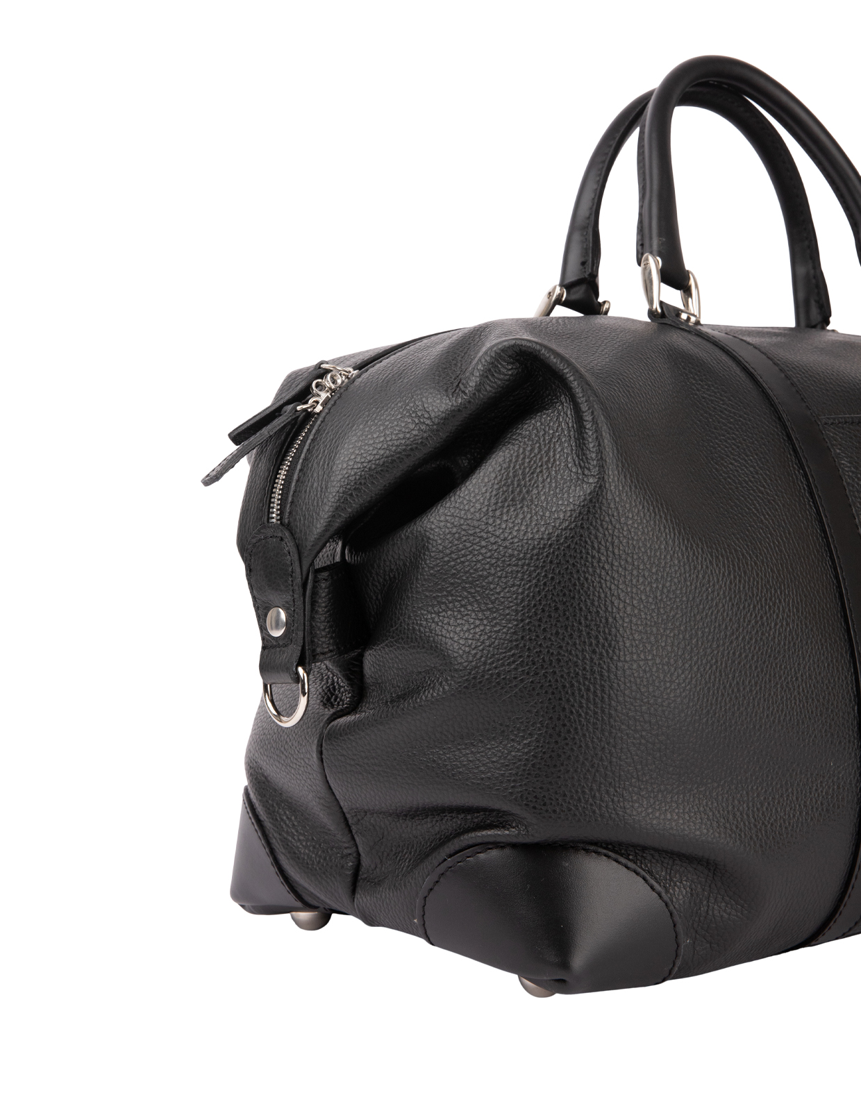 Weekend Bag Bottalato Leather Black